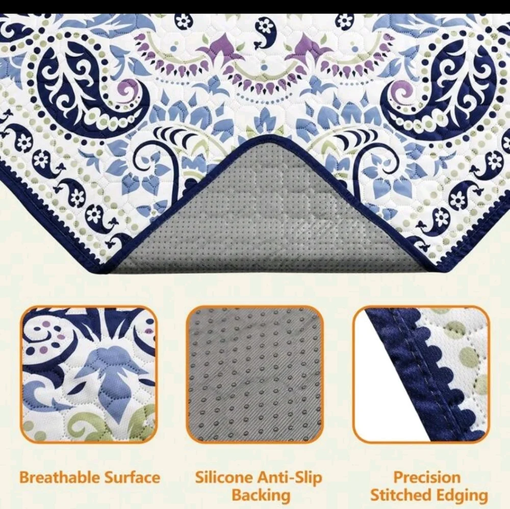 Blue and White Washable Dog Pee Pads 2 PACK OF 18X24